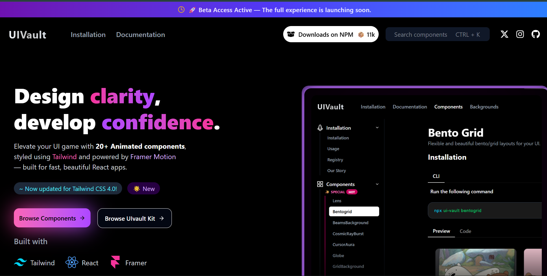 Building UIVault – A Modern React UI Component Library & CLI Tool